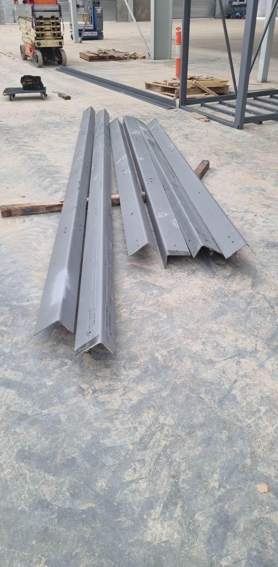 Folded steel sections ready for the shaft build